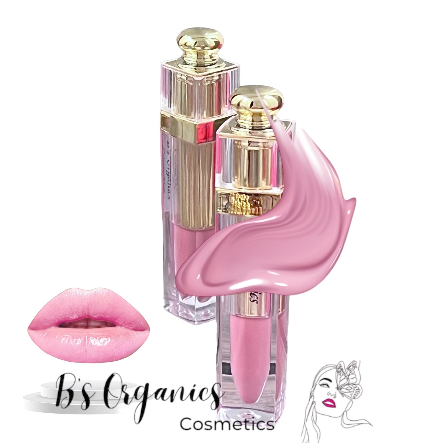 Vegan Lipstick-Long Stay, High Pigmented Colors_ Made In US with Clean Ingredients- Semmi-Matte & Glossy Finish