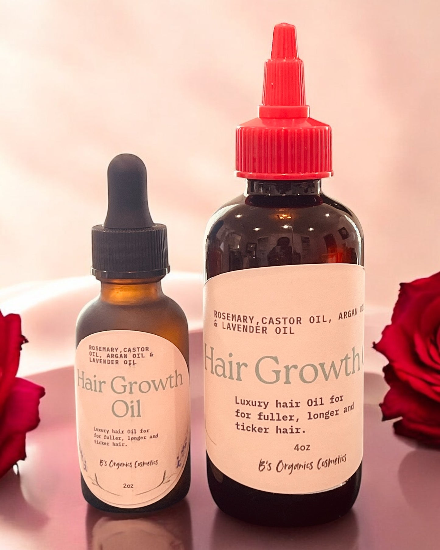 Hair Growth Oil With 4 Potent Oils Castor, Oil, Argan Oil, Rosemary Oil and Lavender Oil, no more dry hair, no more dandruff