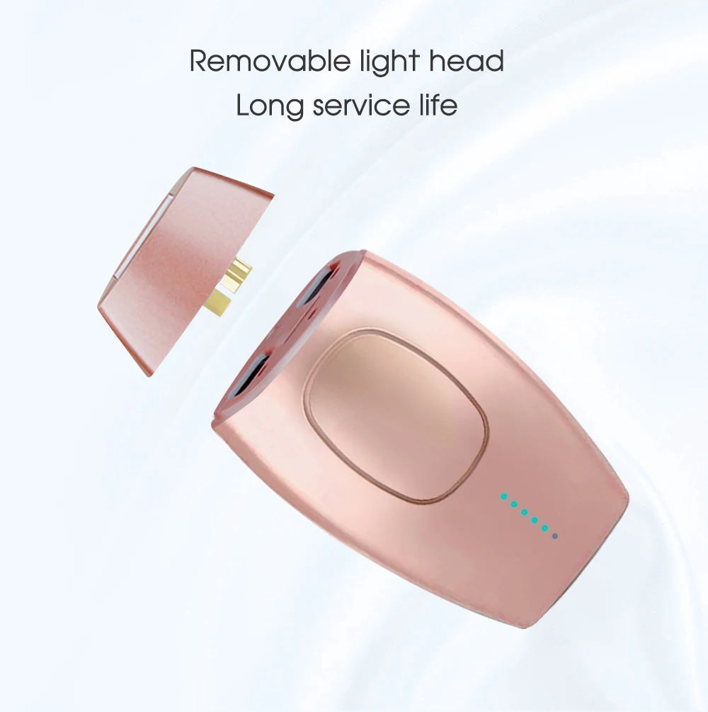 At-Home Depilator IPL Hair Removal Devices 500,000 Flashes Detachable Head Permanent Laser Epilator for Women on Bikinis