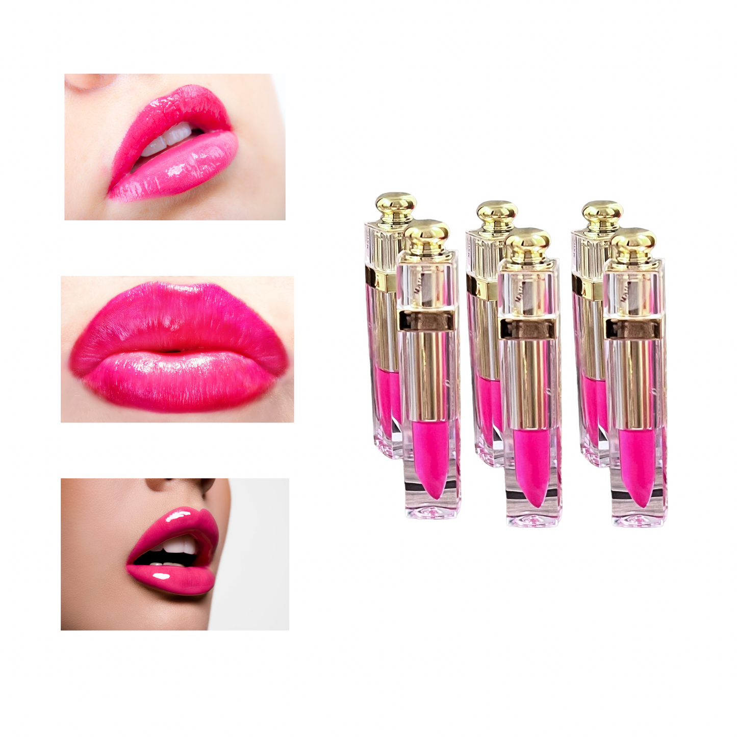 Vegan Lipstick-Long Stay, High Pigmented Colors_ Made In US with Clean Ingredients- Semmi-Matte & Glossy Finish